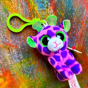 Gilbert Giraffe Beanie Boo Clip 5 inch - Stuffed Animal by Ty  Plush Clip New